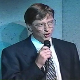 Bill Gates Asks Peedy to play, "Everybody Wants to Rule the World"
